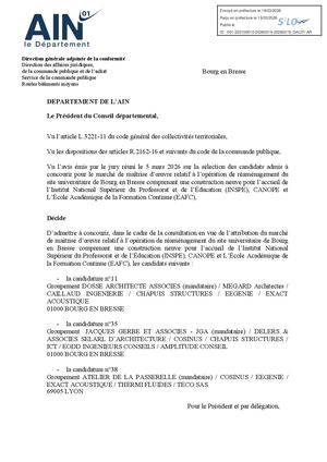 Décision Désignation Candidats Admis à Concourir Moe Campus Ceuba 18032026 2025096n0 Tampon