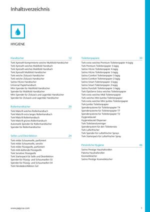 Hygiene, Reinigung, Entsorgung