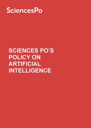 Sciences Po's Policy on Artificial Intelligence