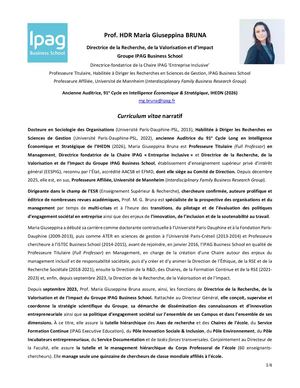 Cv Prof. Maria Giuseppina Bruna