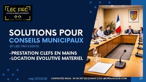 BROCHURE SOLUTIONS POUR CAPTATION ET DIFFUSION CONSEILS MUNICIPAUX