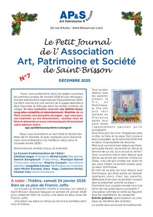 2025 Petit Journal 4 Pages 1234
