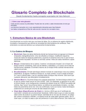 Vara Glosario blockchain