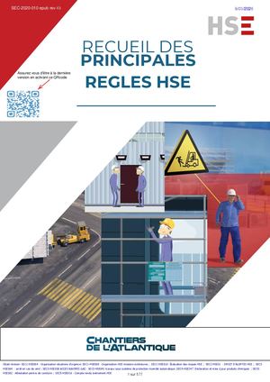 Recueil HSE CdA (principales règles pour PdP)