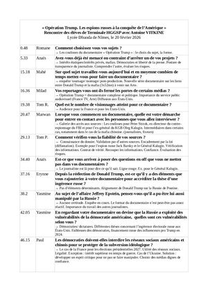 Conducteur du podcast de la rencontre avec le journaliste et réalisateur Antoine VITKINE