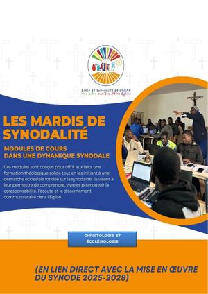 Mardis de SynodalitéTexte Intégrant les Apports Des Participants