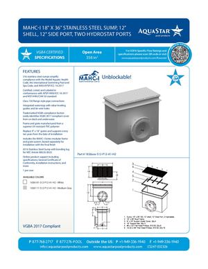 1836xxx-S12-P12-A1-H2_MAHC-I 18'' X 36'' SSS, 12'' Shell, 12'' Side Port, Two Hydrostat Ports (CS247)
