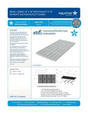 R1836xxx - MAHC-I SERIES 18'' X 36' With Four 9'' X 18'' Retrofit (CS067)