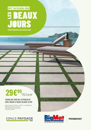 Bigmat PROBEMAT BEAUX JOURS 2026