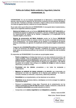Política Integrada Cromaresme