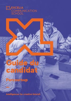Guide Candidat Parcoursup 2026 - Excelia Communication School