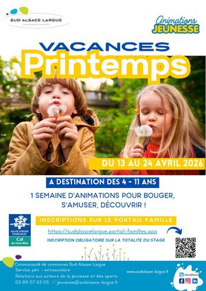 Printemps - Animations Jeunesse CCSAL - 2026
