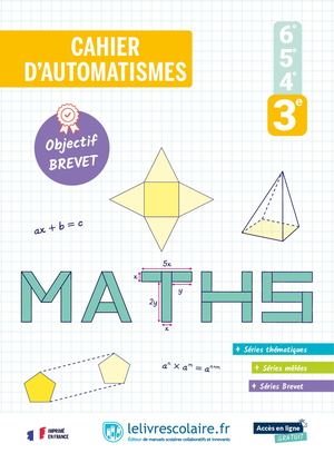 Maths - Cahier d'automatismes - 3ème