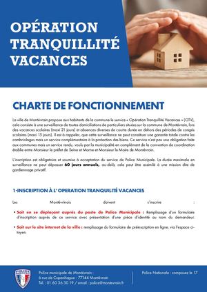 OPERATION TRANQUILLITE VACANCES_Charte Fonctionnement