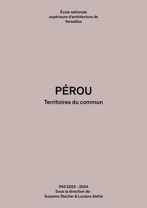 Pérou - Territoires du commun - 2023/2024