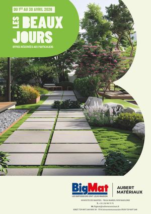 BigMat AUBERT MATERIAUX BEAUX JOURS 2026