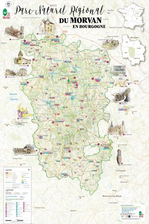 Carte du Parc Morvan 2026