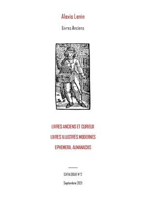 Alexis Lenin Catalogue N°2