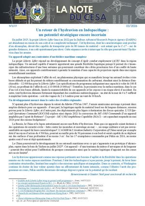 La note du CESA N°619 - Un Retour De L’hydravion En Indopacifique Un Potentiel Stratégique Encore Incertain