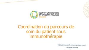 RR Urologie 2026 : Coordination Du Parcours De Soin Du Patient Sous Immunothérapie - Kristell Thomas