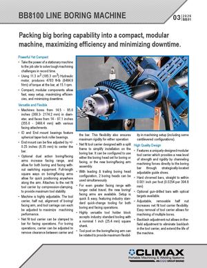 Bb8100 Boring Machine