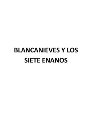 Blancanieves Y Los Siete Enanos