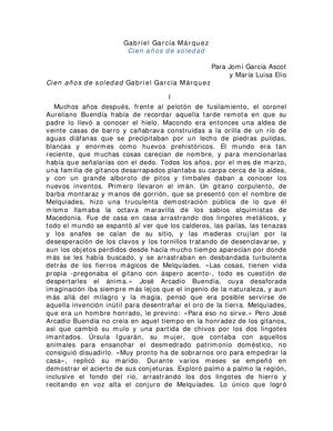 Cien Años De Soledad Gabriel García Márquez