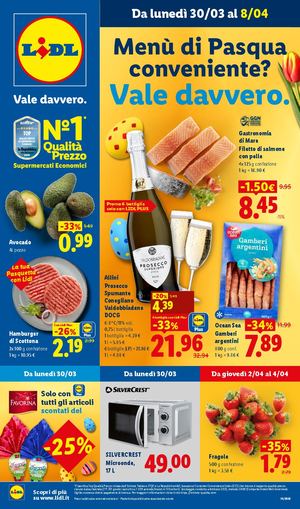 Volantino Lidl dal 30 Marzo Al 08 Aprile 2026