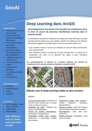 Pack Geo AI Deep Learning dans ArcGIS