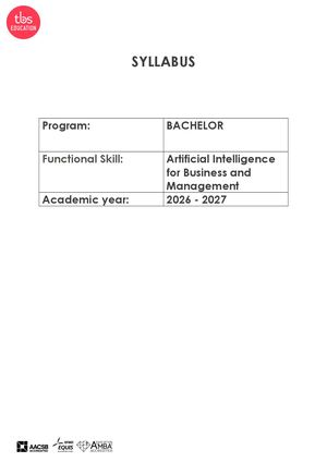 Ai For Business And Mngt