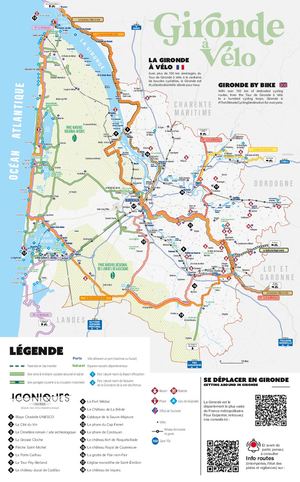 Carte Touristique et Vélo Gironde 2026