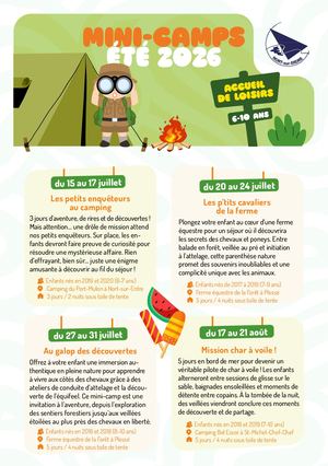 Calaméo - Mini-camps 6-10 ans été 2026