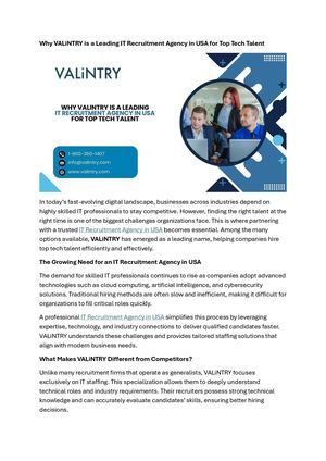 It Recruitment Agency In Usa