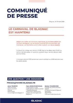2026 03 26 Le Carnaval De Blagnac Est Maintenu V2