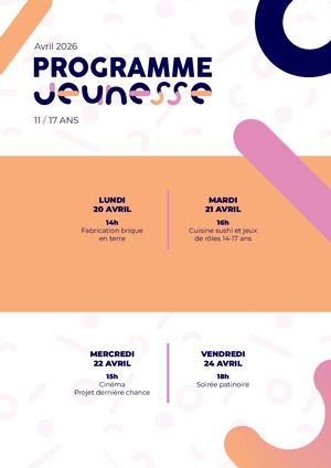 Jeunesse - Vacances Avril