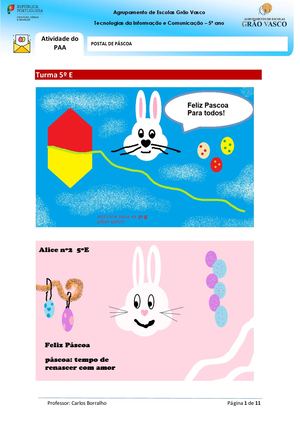 Postais de Páscoa - 2026