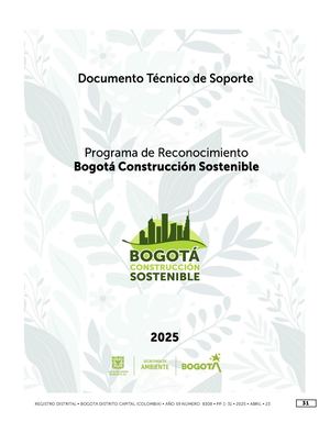 Bogotá Construcción Sostenible Dts 2025