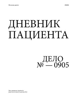 Зин для бренда "ICU"