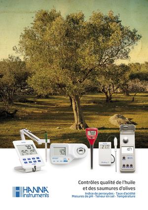 Contrôle qualité des saumures d'olives