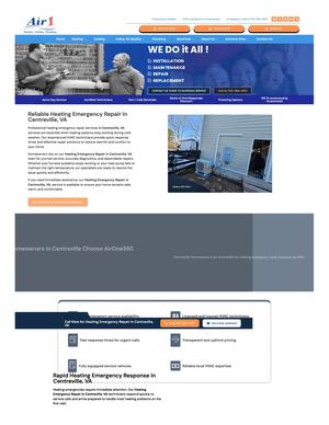 Call us: 703-360-4357 | Heating Emergency Repair in Centreville, VA | Airone360