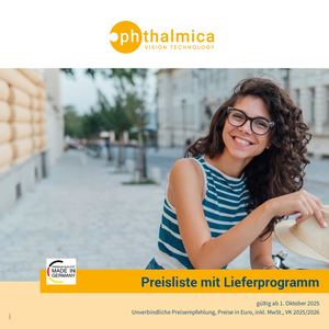 Ophthalmica Katalog Preisliste VK