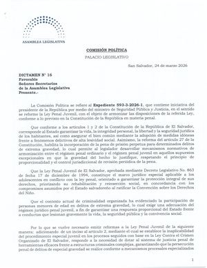 Ley Penal Juvenil - Cadena Perpetua