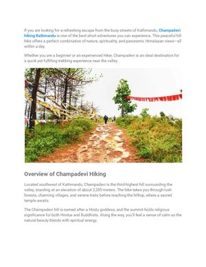 Champadevi Hiking Kathmandu A Complete Guide To A Scenic Day Hike
