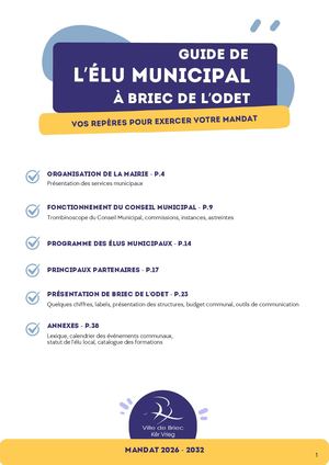 Guide De L'élu Municipal