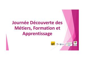 Présentation Journée Découverte Des Métiers Formation Et Apprentissage 2026 (1)