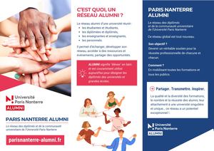 Reseau Paris Nanterre Alumni - Flyer
