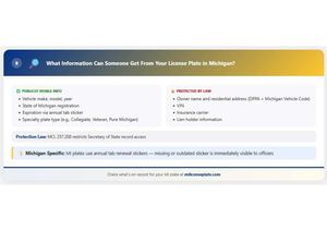 Michigan License Plate