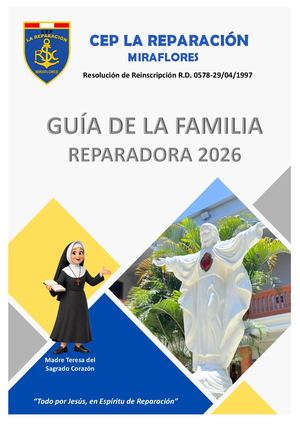 Guia de La Familia Reparadora 2026