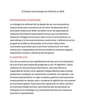 Calaméo - El Estado De La Inteligencia Artificial En 2026