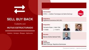 Sell Buy Back Cubierto con mutuo estructurado